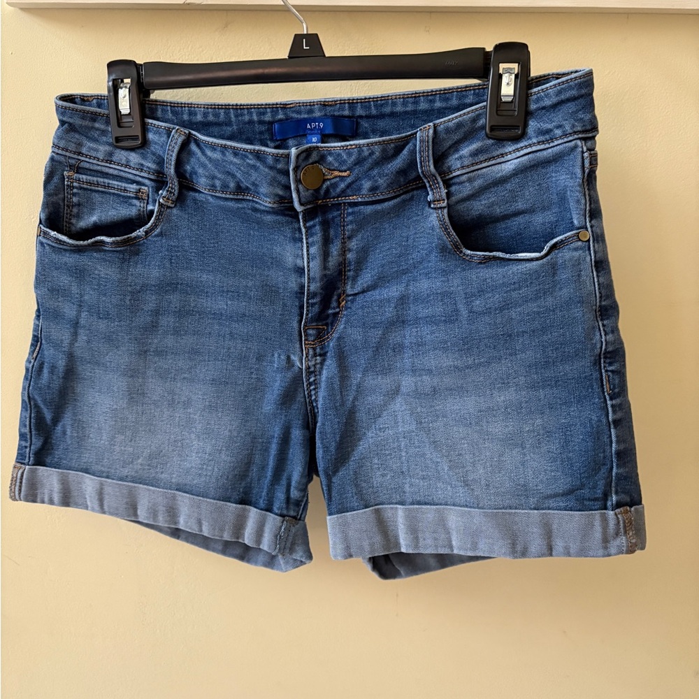 Apt 9 Women's Blue Denim Shorts